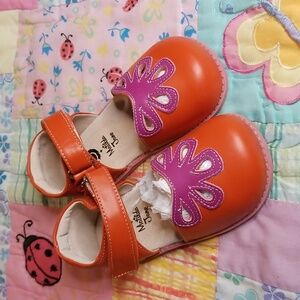Matilda Jane livie & Luca Limited Edition Orange & Purple Leather Petals Size 11